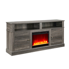 Terra 70"W Gray Walnut Finish TV Stand Console