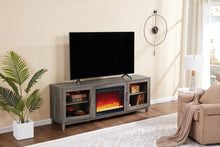 Summit 70" Gray Walnut Finish TV Stand
