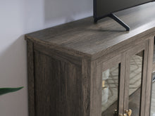 Ellington 70"W Gray Walnut Finish Fireplace TV Stand Console
