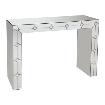 Hessa - Console Table - Mirrored & Faux Rhinestone