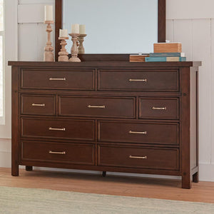 Barstow - 9-Drawer Dresser - Pinot Noir