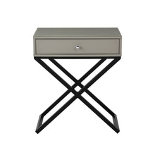 Koda 23"W Taupe Wooden End Side Table Nightstand