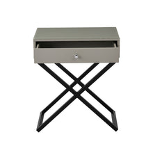 Koda 23"W Taupe Wooden End Side Table Nightstand