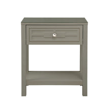 Dylan 23"W Taupe Wooden End Side Table Nightstand