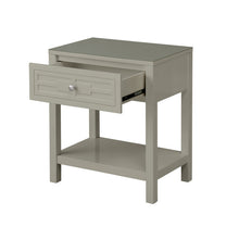 Dylan 23"W Taupe Wooden End Side Table Nightstand