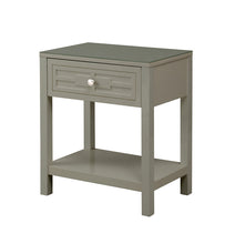 Dylan 23"W Taupe Wooden End Side Table Nightstand