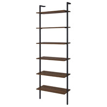 Owens 96-inch 6-shelf Wall Bookshelf – Walnut