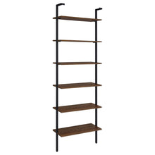 Owens 96-inch 6-shelf Wall Bookshelf – Walnut