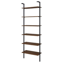 Owens 96-inch 6-shelf Wall Bookshelf – Walnut