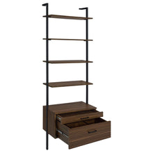 Owens 3-piece 96-inch Wall Mounted Bookshelf Set – Walnut