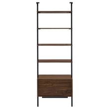 Owens 3-piece 96-inch Wall Mounted Bookshelf Set – Walnut