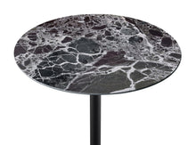 Orbit 15.5" End Table with Height Adjustable Black Marble Textured Top
