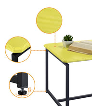 GT 3 Piece Yellow Carbon Fiber Wrap 39.5" Coffee Table and End Table Set