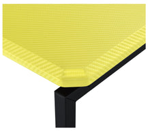 GT 3 Piece Yellow Carbon Fiber Wrap 39.5" Coffee Table and End Table Set