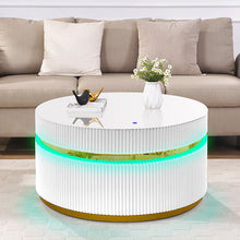 Tavita 39" Round White Coffee Table