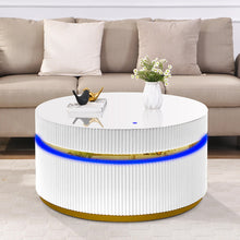 Tavita 39" Round White Coffee Table