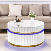 Tavita 39" Round White Coffee Table