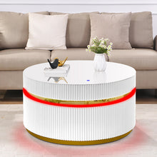 Tavita 39" Round White Coffee Table