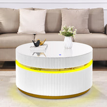 Tavita 39" Round White Coffee Table