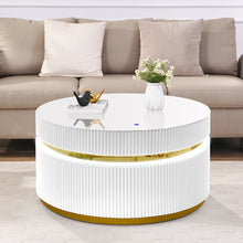 Tavita 39" Round White Coffee Table