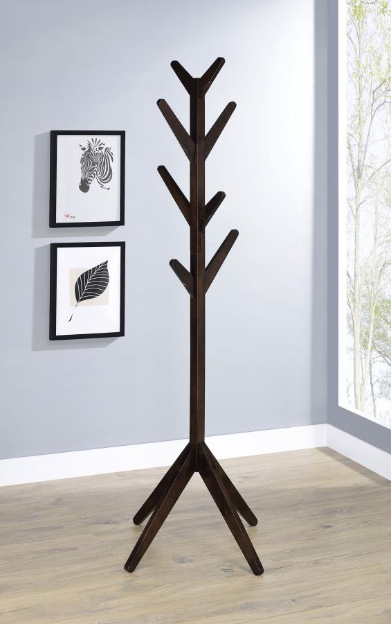 Margaret Solid Wood Coat Rack Clothing Hanger – Cappuccino