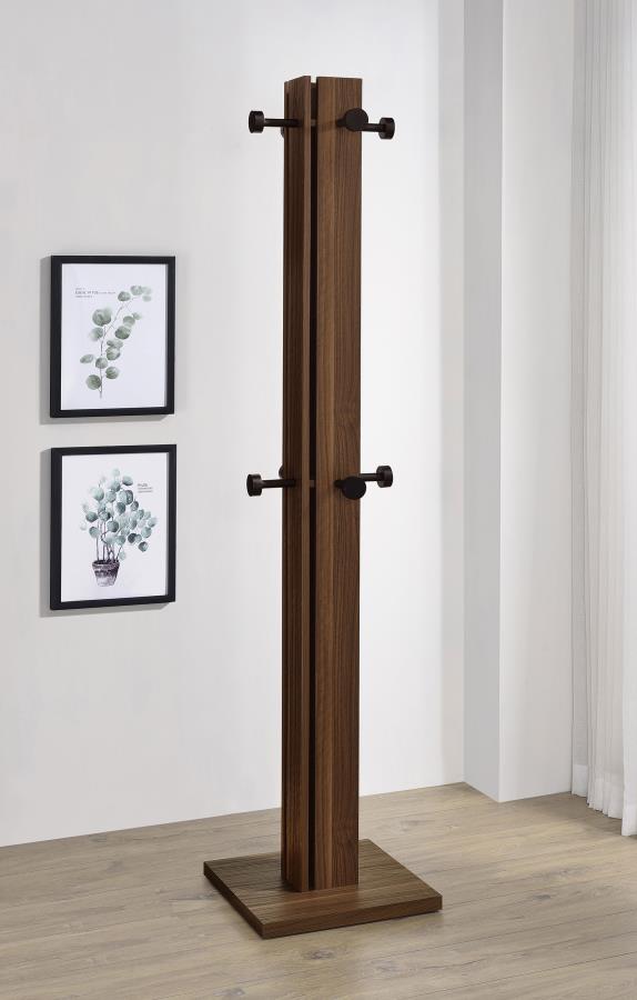 Rikkie Engineered Wood Coat Rack – Walnut