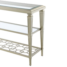 Zaba - Sofa Table - Glass Top & Silver