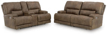 Beckley Place - 2 Pc. - Power Reclining Sofa And Loveseat - Earth