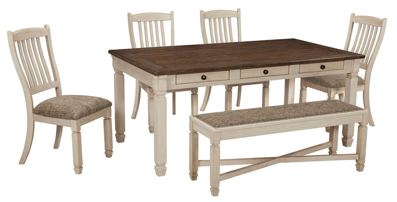 Bolanburg - Rectangular Dining Table Set complete set
