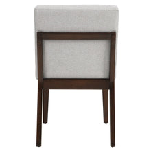 Edwyn - Side Chair (Set of 2) - Gray Fabric & Brown