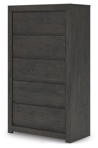 Fraluna - Charcoal - Five Drawer Chest