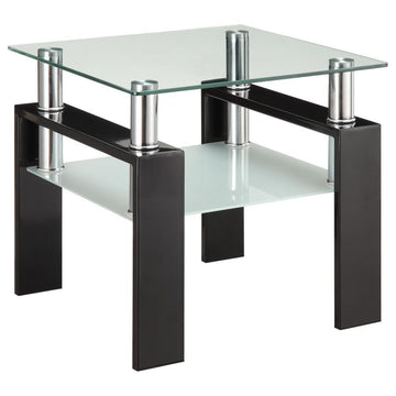 Dyer - 1-Shelf Rectangular Glass Top Table