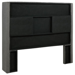 Bancroft - Upholstered Full Wingback Headboard - Gray