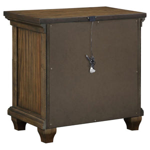 Bennington - 2-Drawer Nightstand - Acacia Brown