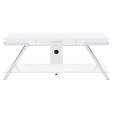 Marcia - 1-Drawer Wood TV Stand - White High Gloss