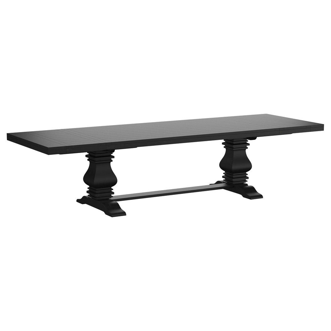 Florence - Extension Dining Table - Distressed Black