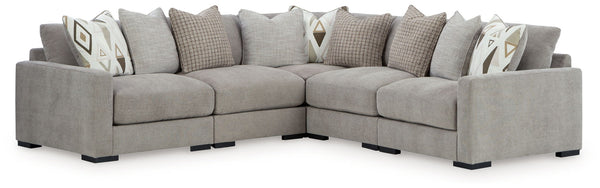 Aslan Court 5-Piece Sectional Pebble