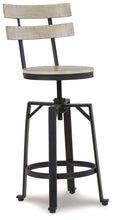 Karisslyn - Whitewash / Black - Swivel Barstool (Set of 2)