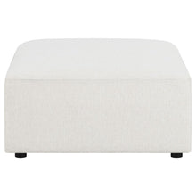 Freddie - Square Upholstered Ottoman - Pearl