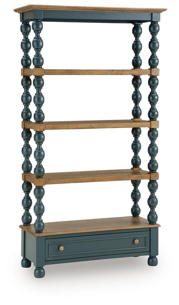 Finnworth - Bookcase - Blue / Brown