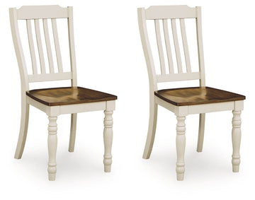 Wirloni - Dining Room Side Chair (Set of 2) - Antique White / Brown