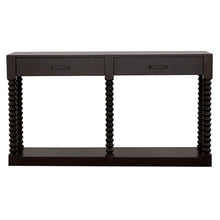 Meredith - 2-Drawer Wood Entryway Console Table - Coffee Bean