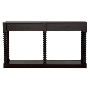 Meredith - 2-Drawer Wood Entryway Console Table - Coffee Bean