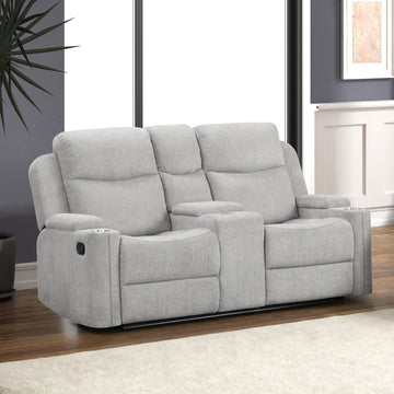 Galya - Motion Sofa - Light Gray Chenille