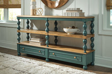 Finnworth - Console Sofa Table - Blue / Brown