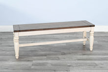 Pasadena - Bench With Mindi Veneer Seat - Buckskin / Marble White