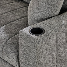 Seraphina II 97" Gray Boucle Fabric Reversible Sleeper Sectional Sofa