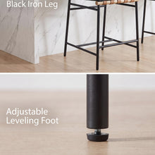 Lahni Set of 2 Dark Gray Boucle Fabric Counter Height Stools[NA:7]