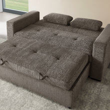 Arnold 76" Ash Brown Chenille Convertible Sofa Sleeper