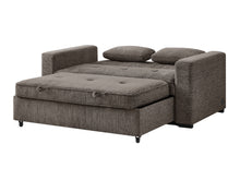 Arnold 76" Ash Brown Chenille Convertible Sofa Sleeper